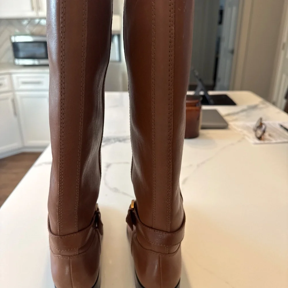 Jcrew knee length leather boots